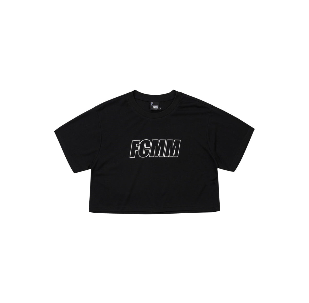 FCMM Cropped Logo T-shirt in Black