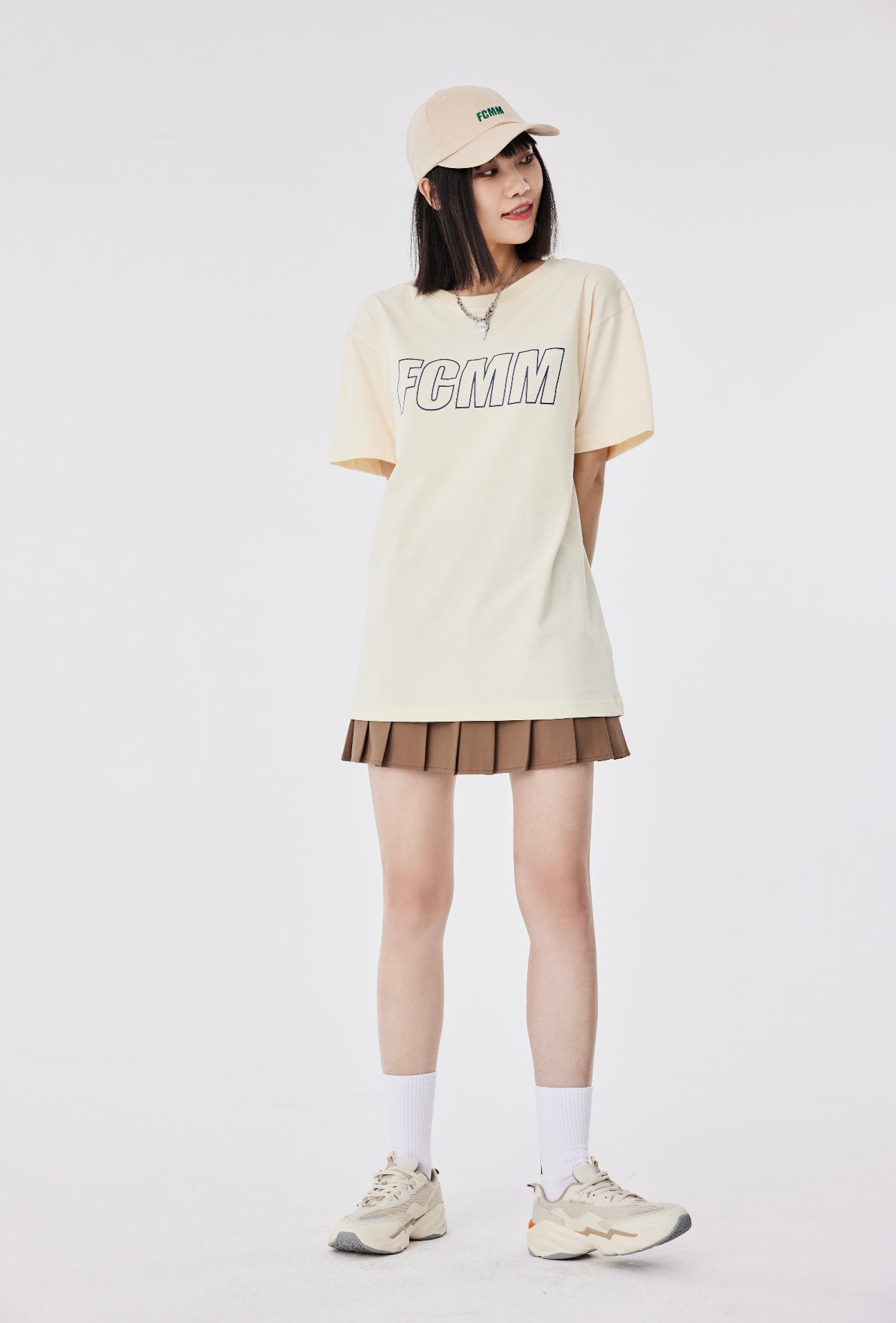 FCMM Oversized Logo T-shirt in Cream