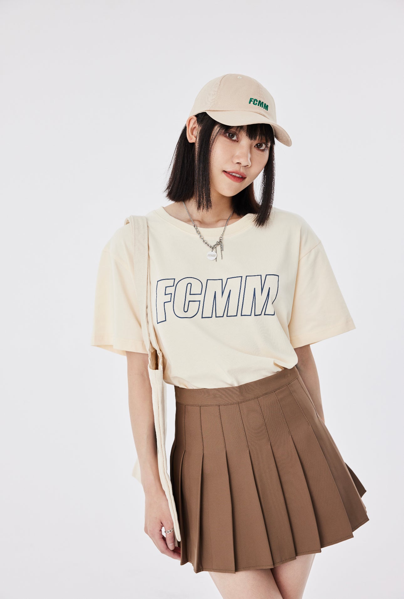 FCMM Oversized Logo T-shirt in Cream