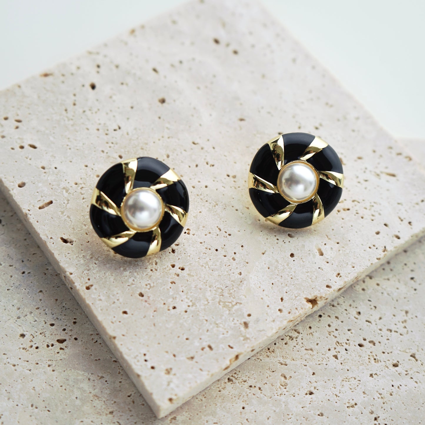Vintage Large Stud Earrings
