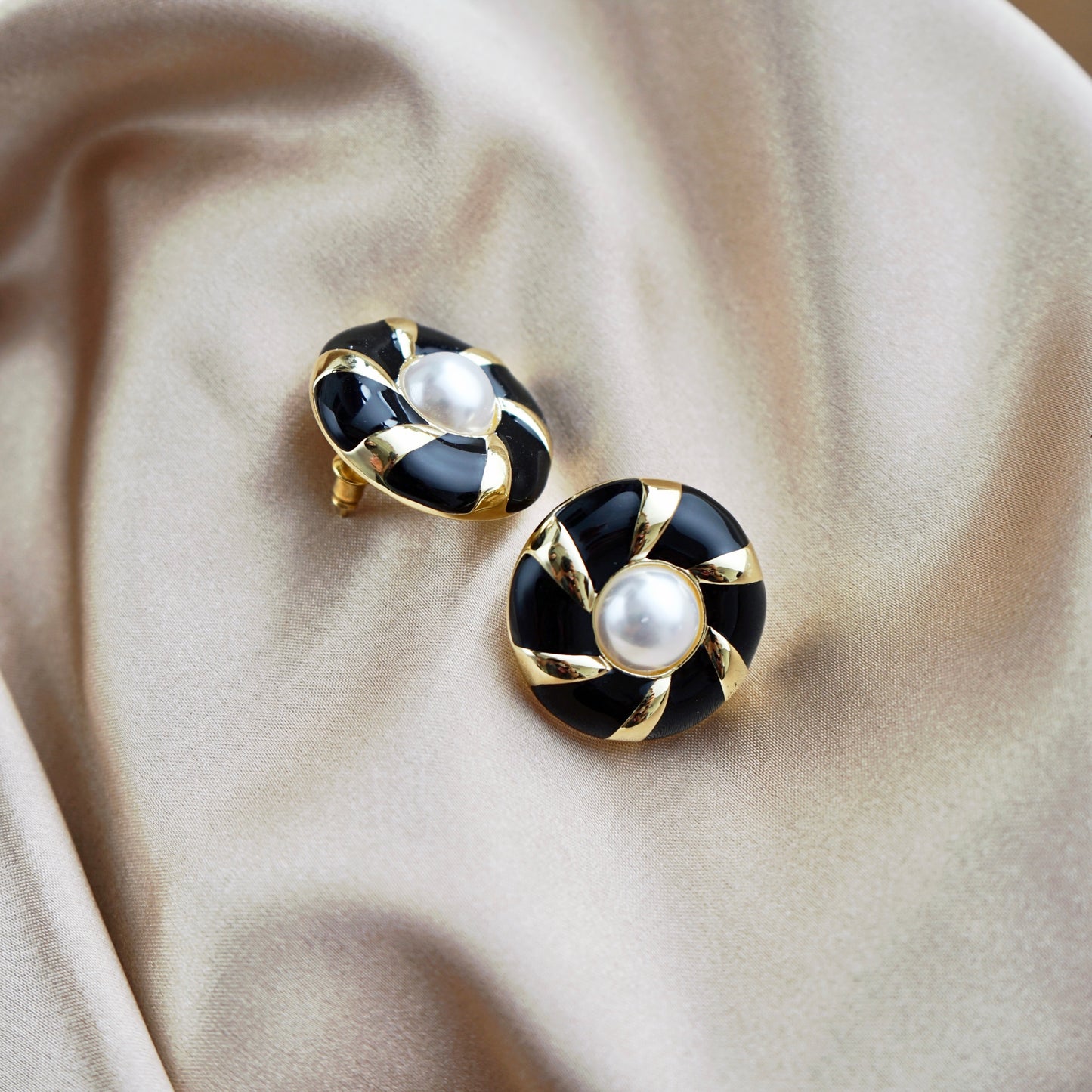 Vintage Large Stud Earrings
