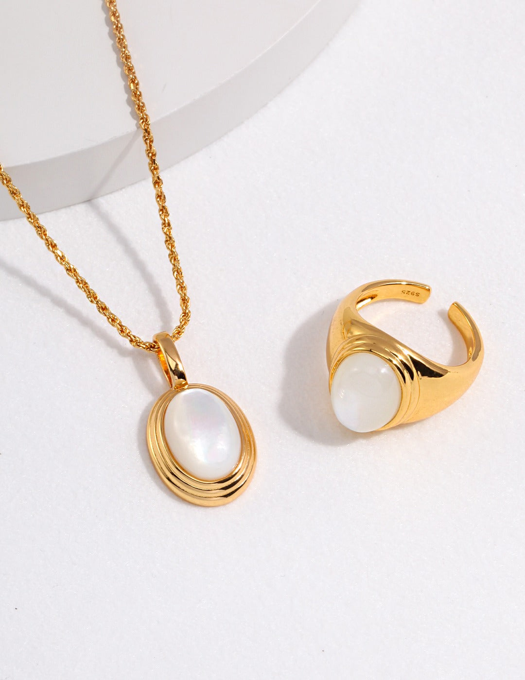 Mother of Pearl Cocktail Ring